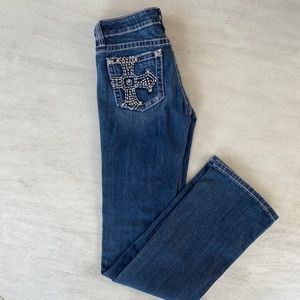 Miss Me Jeans 28 X 34 rhinestone cross